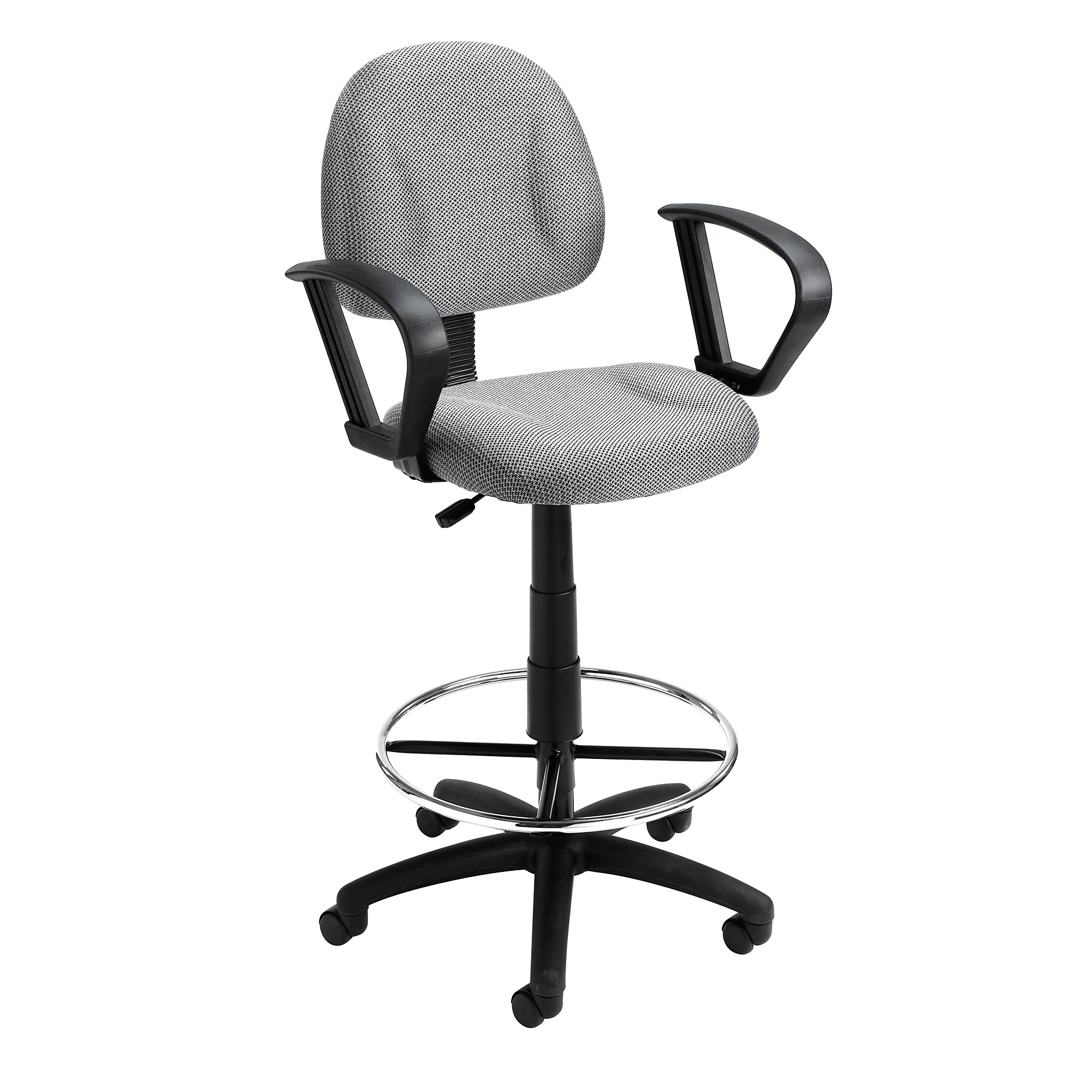 Norstar BOSS, Drafting Stool (B315-Gy) W/Footring And Loop Arms, Included (qty.) 1 Model# B1617-GY